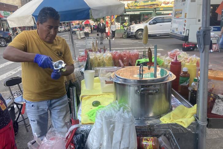 Arturo Xelo, 60, and his wife, Ruth Palacios, 43, received a ticket last summer for vending without a license. It was their first infraction in nearly a decade of vending on a busy street corner abutting Junction Boulevard in Corona, Queens